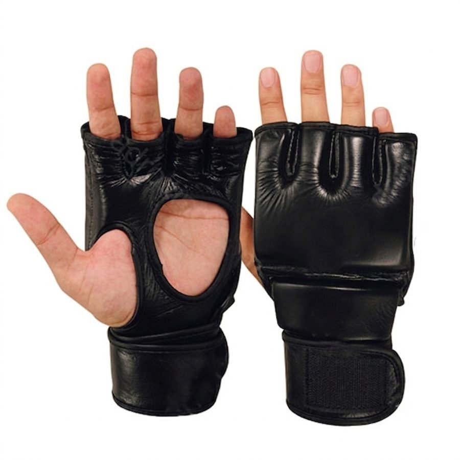All-Black Minimalist Grappling Gloves