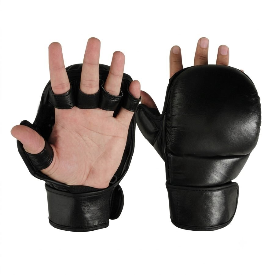 All-Black Dome Knuckle Grappling Gloves