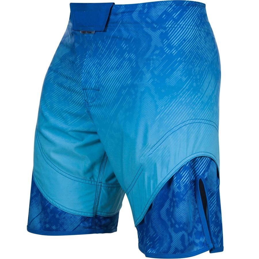 Blue Diagonal Textured Hybrid Fight Shorts