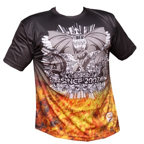 Gargoyle Fire Gradient Short-Sleeve Rash Guard