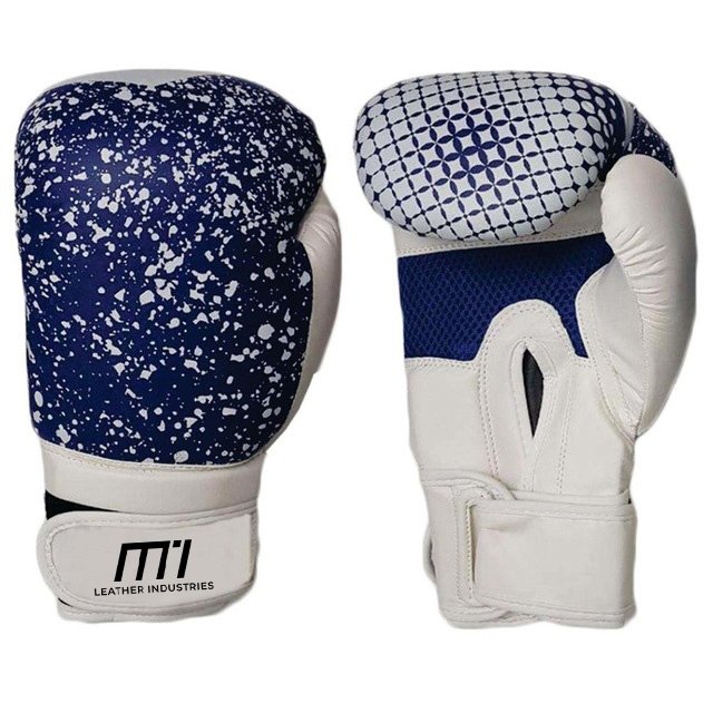 Two-Tone Grey & Black Boxing Gloves