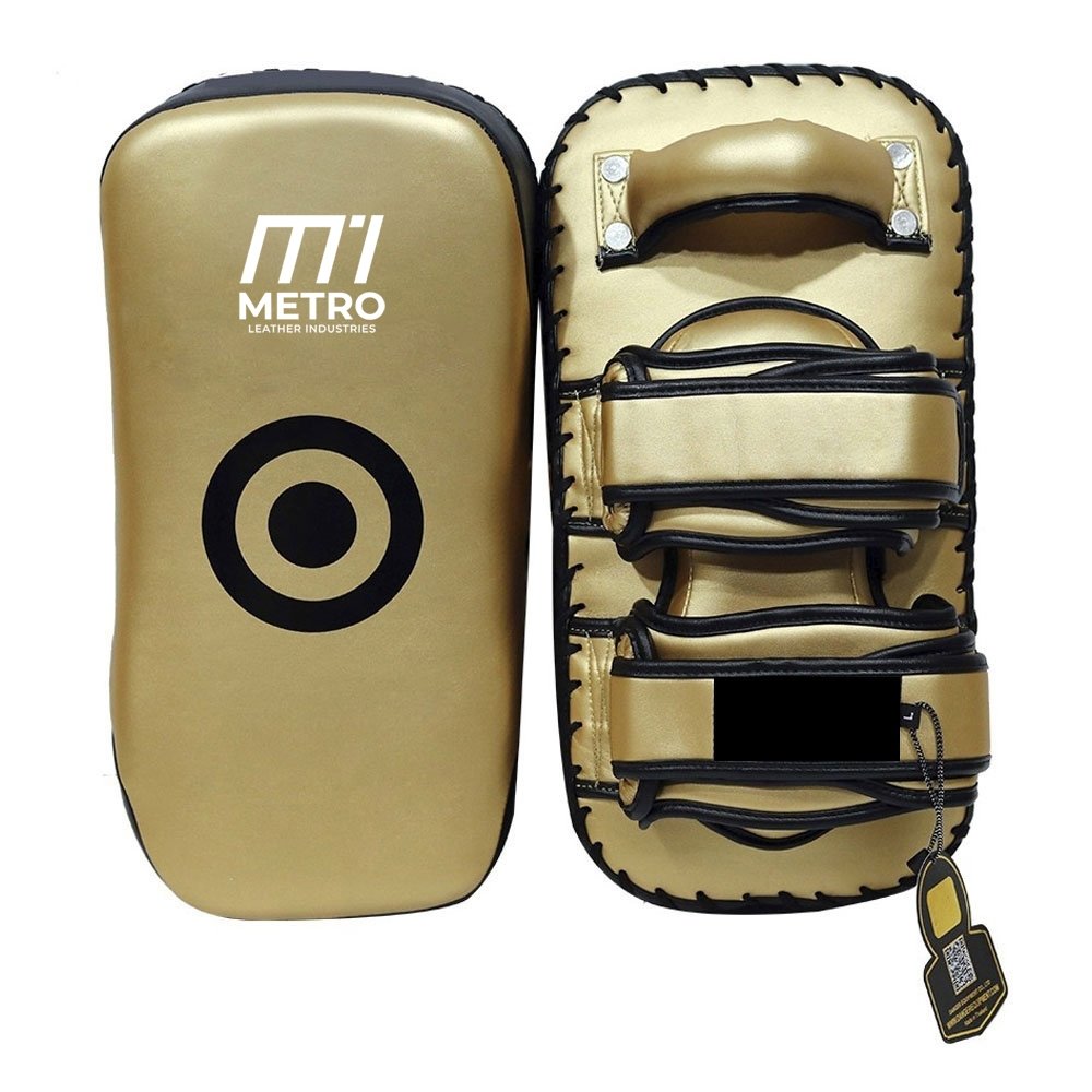 Metallic Gold Target Thai Pads